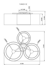 Потолочная люстра Moderli Room V10623-3C 1