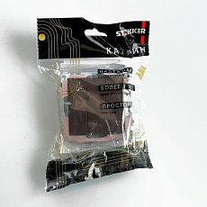 Выключатель трехклавишный Stekker Катрин GLS10-7108-04 шоколад 49175 1