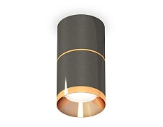 Комплект накладного светильника Ambrella light Techno Spot XS7403081 DCH/PYG черный хром/золото желтое полированное (C7403, A2072, C7403, N7034)