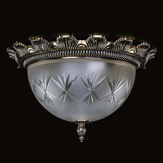 Потолочный светильник Artglass Lea II. Brass Antique Фото № 1