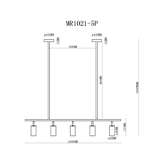 Подвесной светильник MyFar Dereck MR1021-5P 1