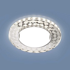 Встраиваемый светильник Elektrostandard 3037 GX53 SL/WH зеркальный/белый a047766 1