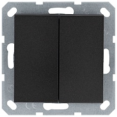 Выключатель двухклавишный Jasmart G3022B 1