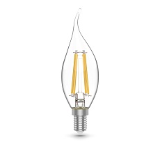 Лампа светодиодная филаментная Gauss E14 4,5W 2700K прозрачная 1041115 3