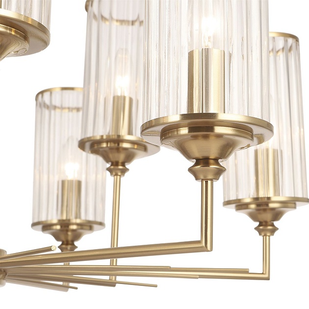 Подвесная люстра Crystal Lux Gloria SP9 Brass изображение 4 Подвесная люстра Crystal Lux Gloria SP9 Brass Фото № 4