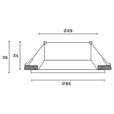 Точечный встраиваемый светильник Hesby Lighting Sogne HSBL_0177 2