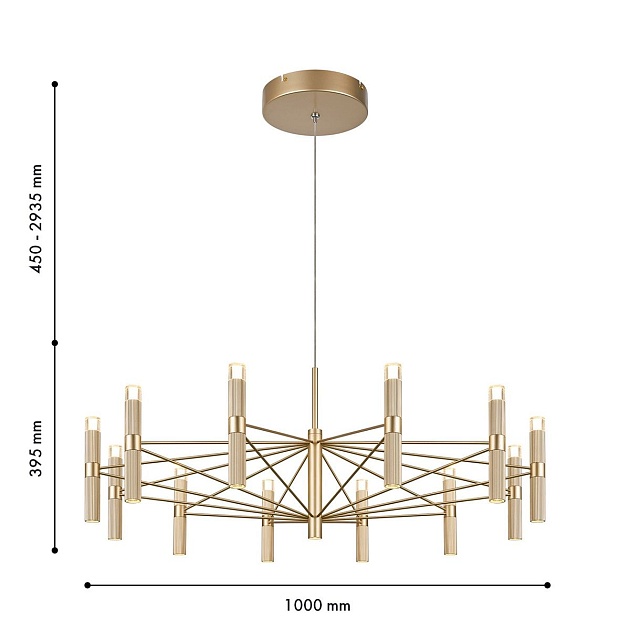 Подвесная светодиодная люстра Favourite Blick 4759-12P Фото № 2