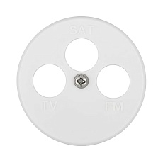 Накладка LK Studio для розетки TV+FM+SAT, 3 отверстия , бел., LK Vintage 885404-1