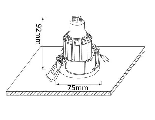 Встраиваемый светильник Crystal Lux CLT 004С1 WH фото 3