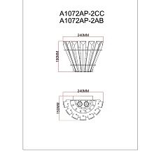 Настенный светильник Arte Lamp Florizel A1072AP-2AB 1