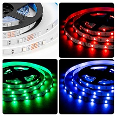 Светодиодная лента OGM 7,2W/m 30LED/m 5050SMD разноцветный (RGB) 5M LSE-280 1