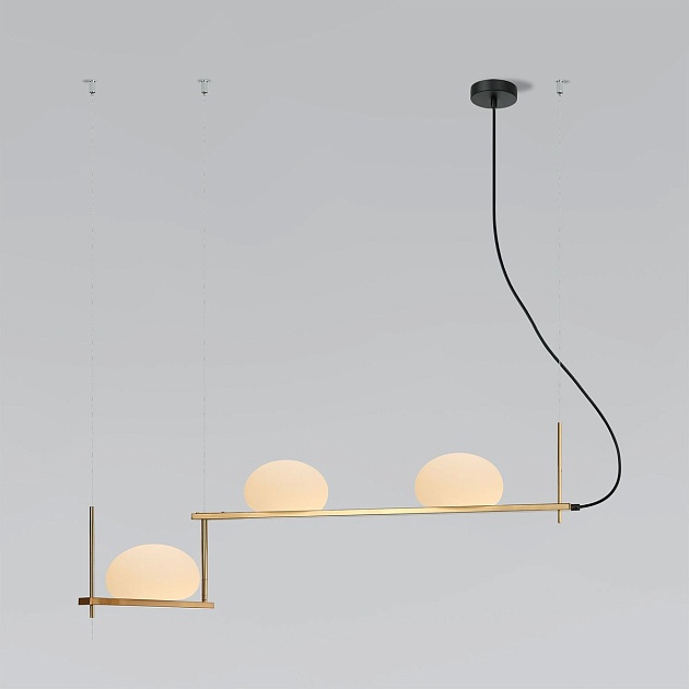 Подвесной светильник Eurosvet Stair 70145/3 латунь изображение 1 Подвесной светильник Eurosvet Stair 70145/3 латунь Фото № 1