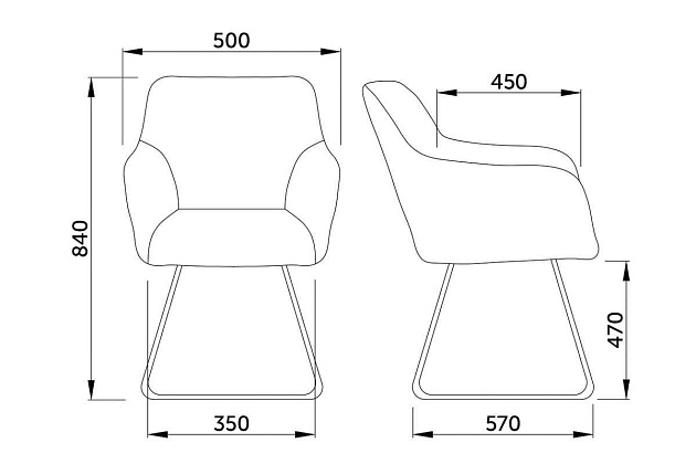 Кресло AksHome Florida синий, велюр 62668 Фото № 2