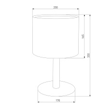 Настольная лампа TK Lighting 5219 Deva Graphite 1