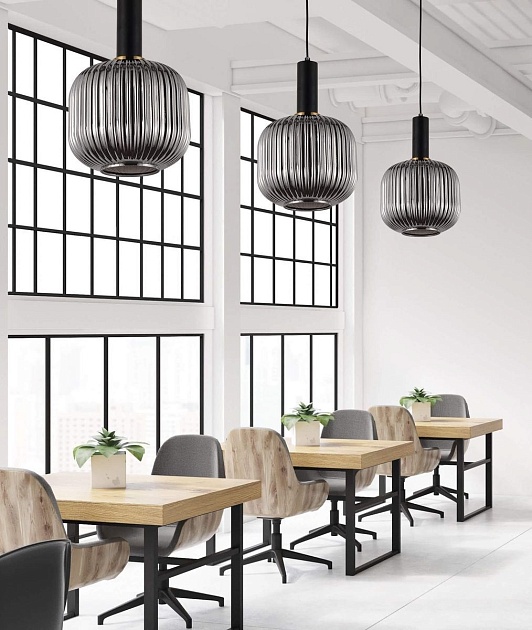 Подвесной светильник Lumina Deco Gato LDP 1217-1 GY+BK Фото № 4