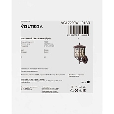 Уличный настенный светильник Voltega Бен / Ben VGL7209WL-01BR 5