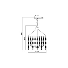 Подвесная люстра Vele Luce Grace VL4093P03 3