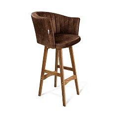 Барный стул Sheffilton SHT-ST42-1/S65 кофейный трюфель/дуб коричневый брашированный 9353915701