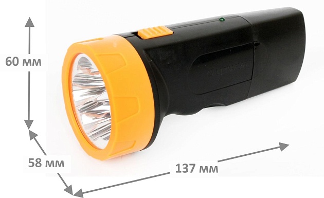 Рабочий светодиодный фонарь Ultraflash Accu Profi аккумуляторный 130х60 18 лм LED3827  11241 фото 3
