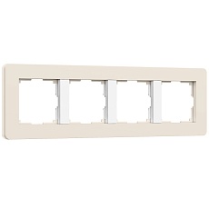Рамка Werkel Split на 4 поста айвори/белый W0043066 4690389206092