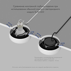 Встраиваемый светильник Denkirs Borre / Борре DK2045-WB 3