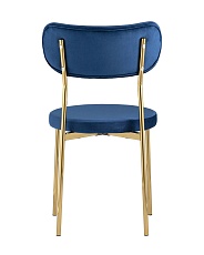 Кухонный стул Stool Group Барбара велюр синий золотые ножки DC-09040A HLR-64 2