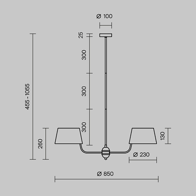 Подвесной светильник Maytoni MOD360PL-06B Фото № 11