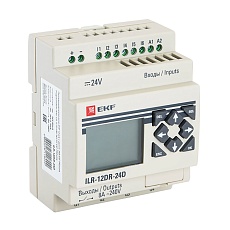 Программируемое реле 12 в/в с диспл. 24В PRO-Relay EKF PROxima ILR-12DR-24D