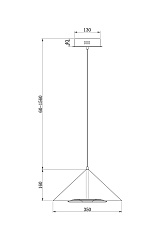 Подвесной светодиодный светильник Freya Ride FR5397PL-L3B 1