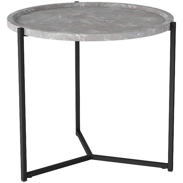 Журнальный стол Калифорния Бруно Серый мрамор/черный 5678988801 Фото № 1