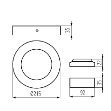 Потолочный светодиодный светильник Kanlux CARSA V2LED 18W-NW-SN 27211 3