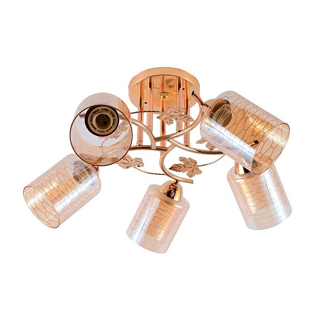 Потолочная люстра ЭкономСвет 12167/5FGD BR+WT изображение 1 Потолочная люстра ЭкономСвет 12167/5FGD BR+WT Фото № 1