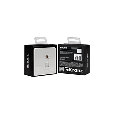 Розетка ROUND компьютерная RJ45 кат6 + TV с/у перламутр KRANZ KR-78-0722-1 1