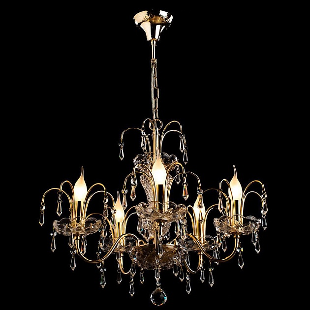 Подвесная люстра Arte Lamp Sparkles A3054LM-5GO Фото № 2