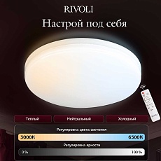 Светильник потолочный светодиодный Rivoli Nova 6179-703 LED 3000K-6500k 80 ВТ Б0069795 1