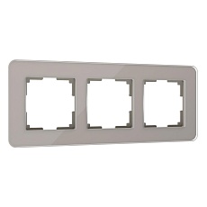 Рамка Werkel Elite на 3 поста дымчатый W0032417 4690389180750