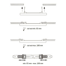 Встраиваемый светильник Nowodvorski Multi Led L White 11358 3