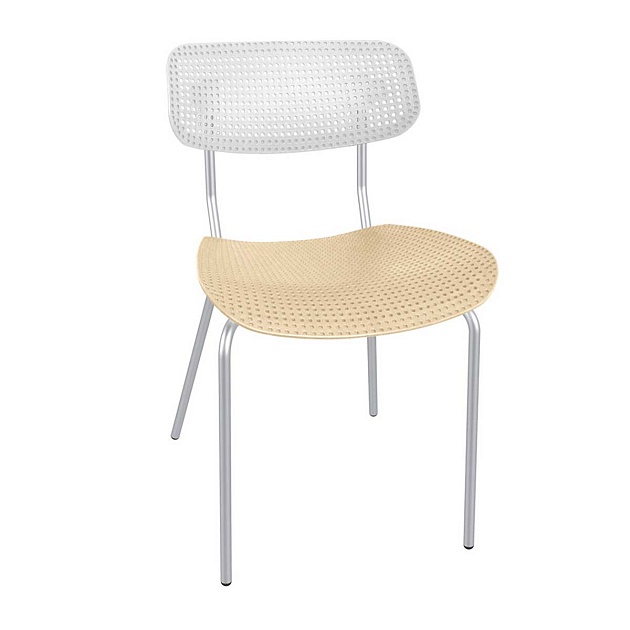 Офисное кресло Sheffilton SHT-S85М белый/бежевый/хром лак 6231798805 изображение 1 Офисное кресло Sheffilton SHT-S85М белый/бежевый/хром лак 6231798805 Фото № 1