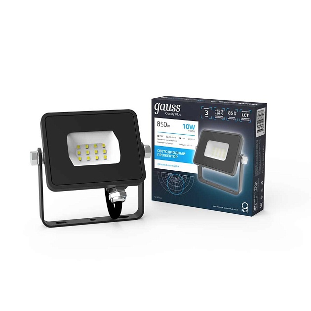 Прожектор светодиодный Gauss Qplus 10W 6500К 690511310 Фото № 3