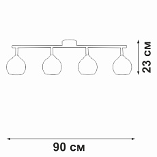 Потолочная люстра Vitaluce V43130-13/4PL 2