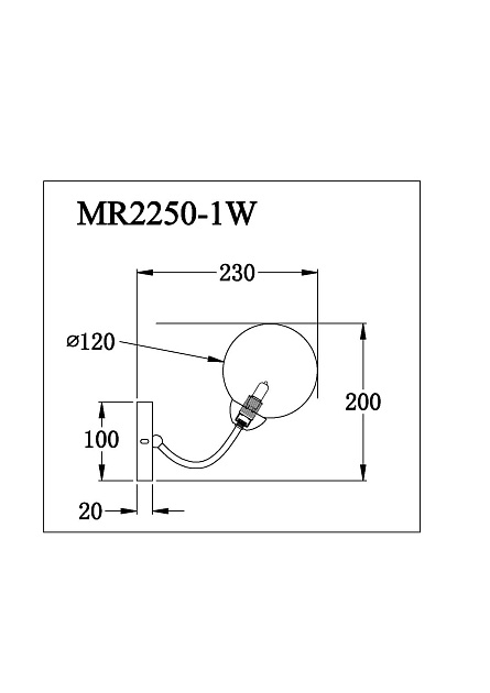 Бра MyFar Leticia MR2250-1W Фото № 2
