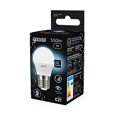 Лампа светодиодная Gauss E27 6.5W 4100K матовая 105102207 1