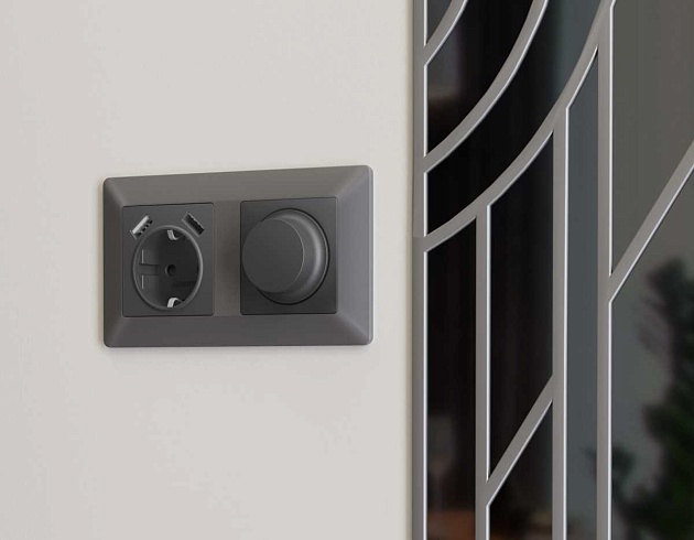 Лицевая панель диммера AMBRELLA VOLT AP9055 Фото № 3