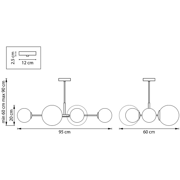 Подвесная люстра Lightstar Croco 815460 изображение 2 Подвесная люстра Lightstar Croco 815460 Фото № 2