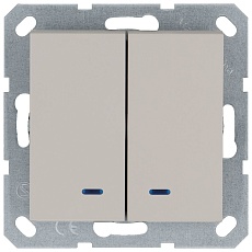Выключатель двухклавишный Jasmart G3023NT