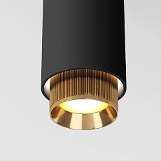 Потолочный светильник Elektrostandard Nubis 25012/01 GU10 черный/золото a064788 2