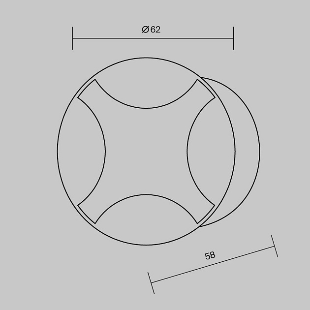 Встраиваемый светодиодный светильник Maytoni Biscotti O036-L3B3K изображение 2 Встраиваемый светодиодный светильник Maytoni Biscotti O036-L3B3K Фото № 2