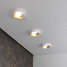 Встраиваемый светильник Elektrostandard 113 MR16 золото/белый a053343 2