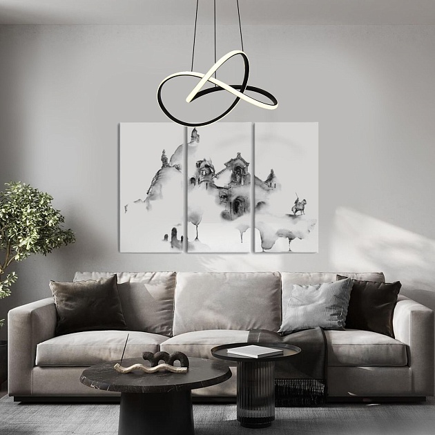 Подвесной светодиодный светильник Eurosvet Wind 90312/1 черный изображение 2 Подвесной светодиодный светильник Eurosvet Wind 90312/1 черный Фото № 2