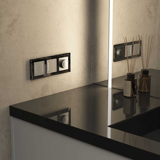 Рамка Werkel Diamant на 3 поста черный W0031208 4690389172762 Фото № 4